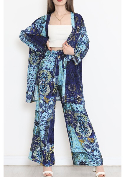 Melisbutik Kimono Takım Turkuaz - 10553.1095.