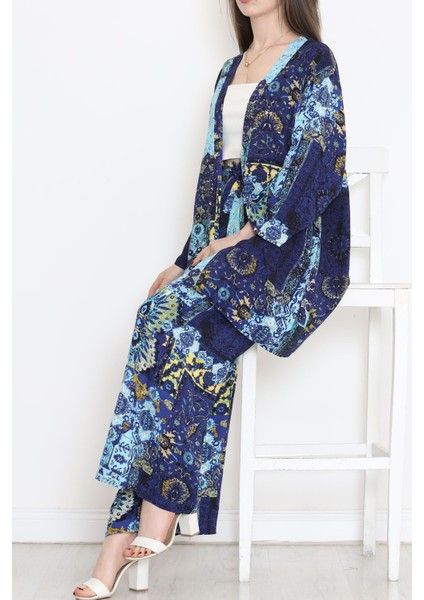 Melisbutik Kimono Takım Turkuaz - 10553.1095.