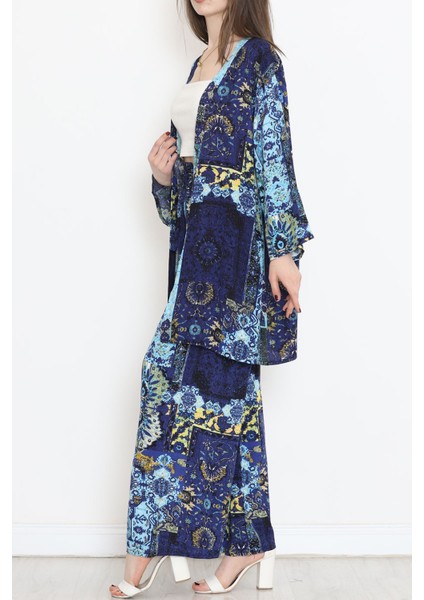 Melisbutik Kimono Takım Turkuaz - 10553.1095.