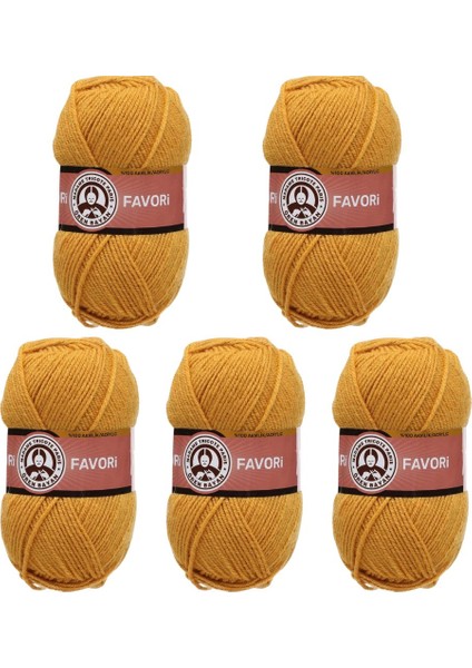 Favori Örgü Ipi Altın (115) 5'li Paket