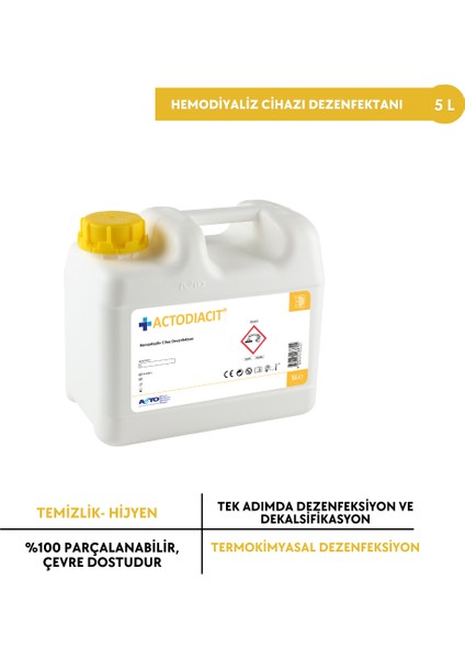 Actodıacıt® 5 L Hemodiyaliz Cihazı Dezenfektanı