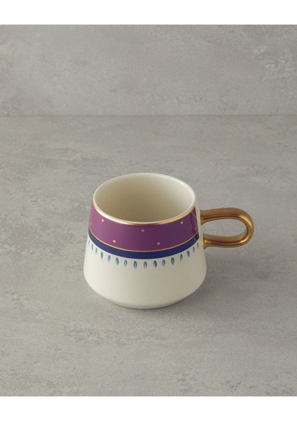 Carnival Path Stoneware Kupa Fuşya-Yeşil fiyatları