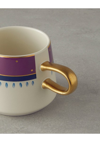 Carnival Path Stoneware Kupa Fuşya-Yeşil modelleri