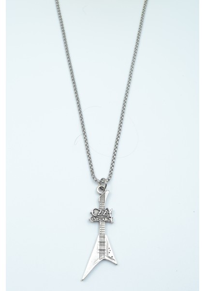 Ozzy Osbourne Elektro Gitar Örme Zincir Kolye fiyatları