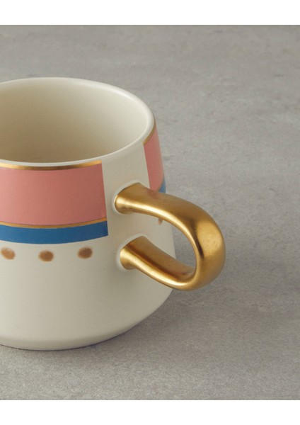 Carnival Track Stoneware Kupa Pembe - Yeşil modelleri