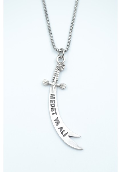 Zülfikar Kılıcı Örme Zincir Kolye