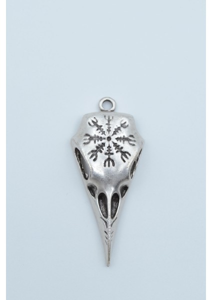 Kuzgun Kafatası - Vegvisir Örme Zincir Kolye modelleri