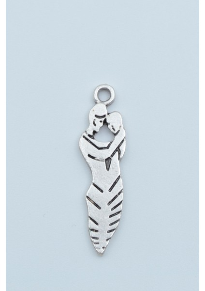 Sarılan Sevgili - Söz Örme Zincir Kolye modelleri