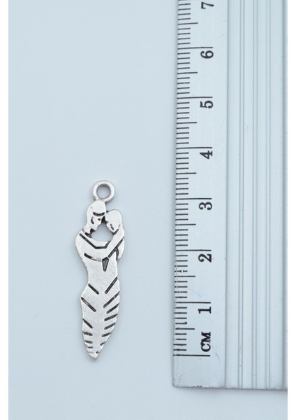 Sarılan Sevgili - Söz Örme Zincir Kolye fırsatları