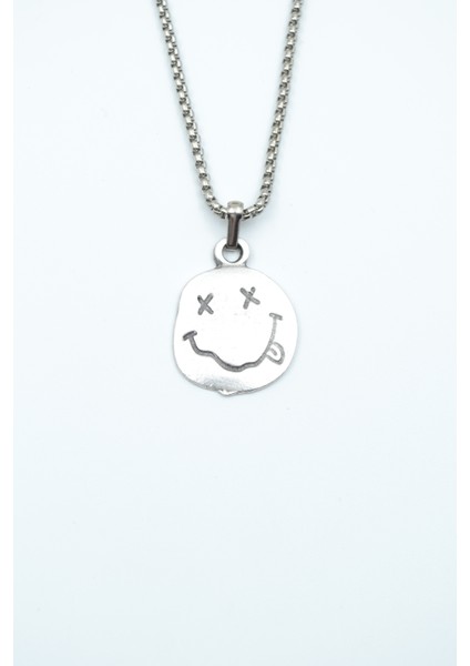 Nirvana - Gülen Yüz Örme Zincir Kolye