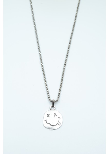 Nirvana - Gülen Yüz Örme Zincir Kolye fiyatları