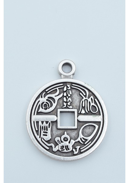 Feng Shui Çin Şans Parası Örme Zincir Kolye fırsatları