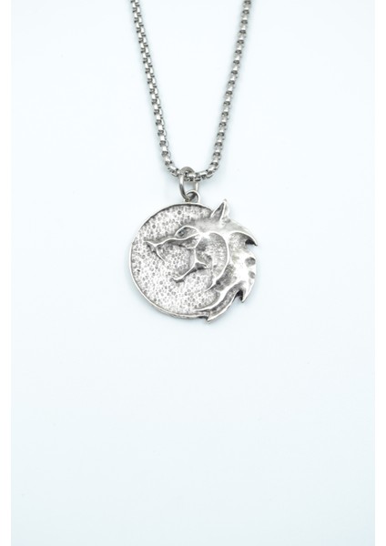 Witcher 3 Madalyon Örme Zincir Kolye