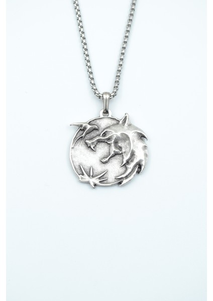 Witcher 3 Madalyon Örme Zincir Kolye