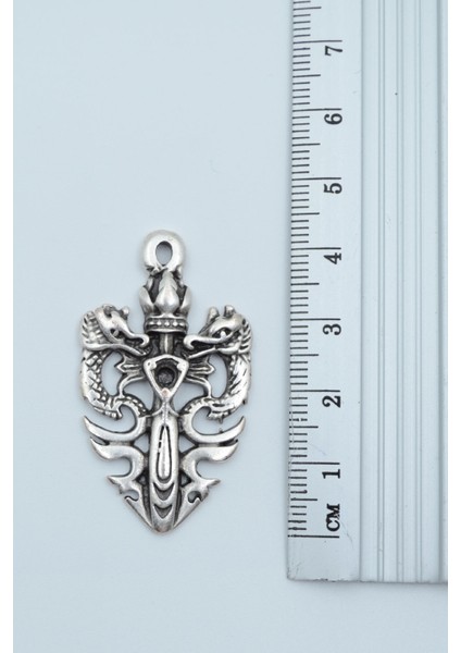 Ejderha Kılıç Taç Örme Zincir Kolye fırsatları