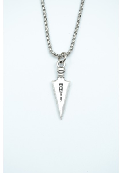 Ok Ucu Örme Zincir Kolye