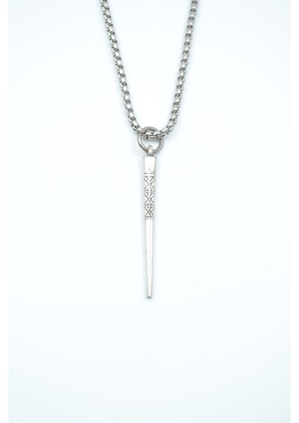 Etknik Desenli Çubuk, Örme Zincir Kolye