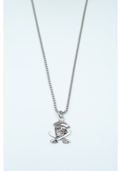 Kuru Kafa Korsan - Kılıç Örme Zincir Kolye fiyatları