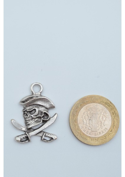 Kuru Kafa Korsan - Kılıç Örme Zincir Kolye indirimleri