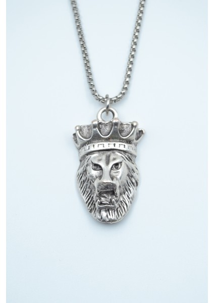 Aslan Kral Örme Zincir Kolye