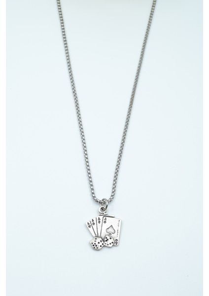 Maça As Poker Iskambil - Zar Örme Zincir Kolye fiyatları