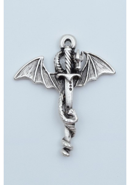 Ejderha Kılıç Örme Zincir Kolye modelleri