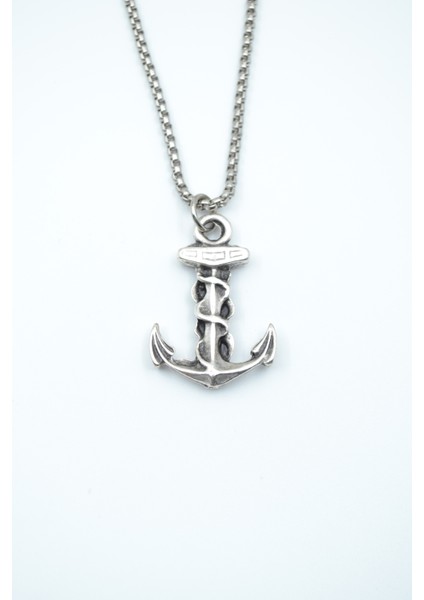 Çapa Örme Zincir Kolye