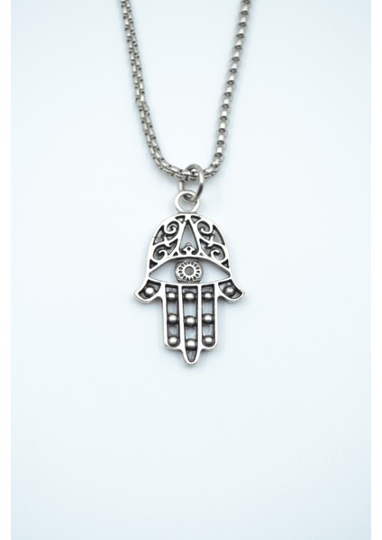 Fatma Ana Eli Örme Zincir Kolye