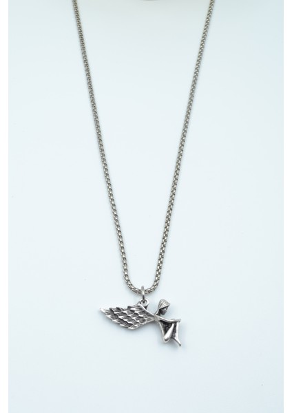 Kanatlı Melek - Peri Örme Zincir Kolye fiyatları