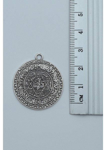 Davut Yıldızı - Süleyman Tılsım Mührü Örme Zincir Kolye fırsatları