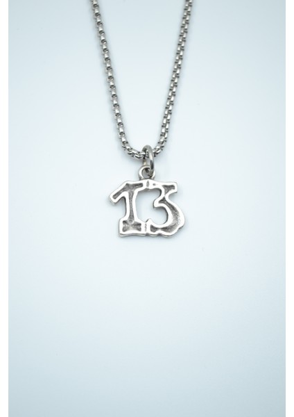 13 Yazılı Örme Zincir Kolye