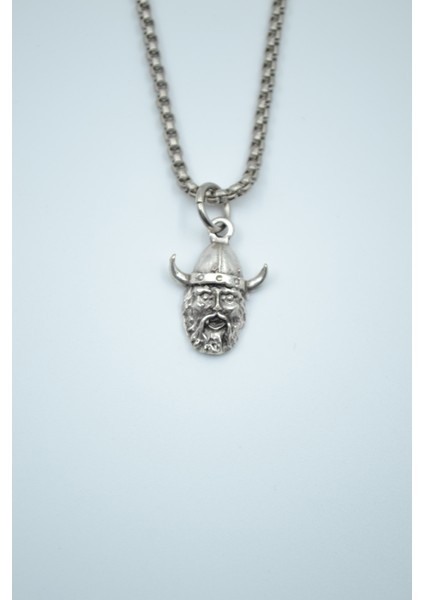 Minimal Viking Savaşçı Örme Zincir Kolye