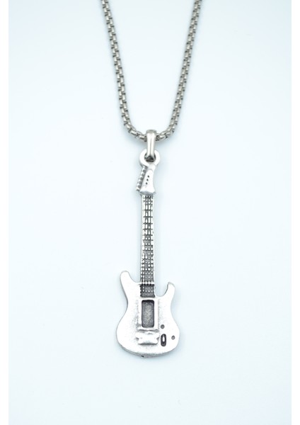 Elektro Gitar Örme Zincir Kolye