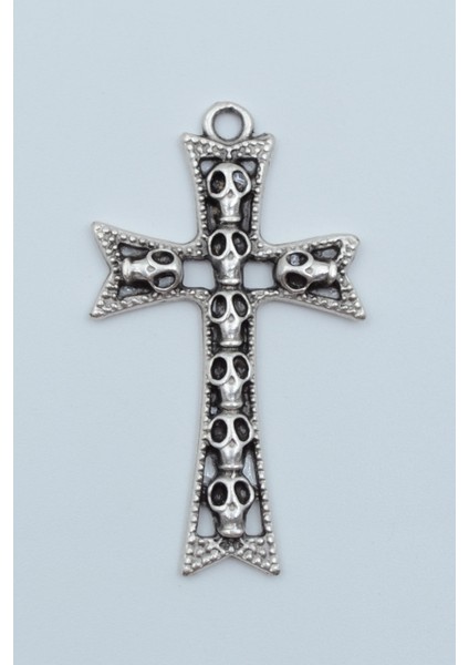 Kuru Kafalı Haç Örme Zincir Kolye modelleri