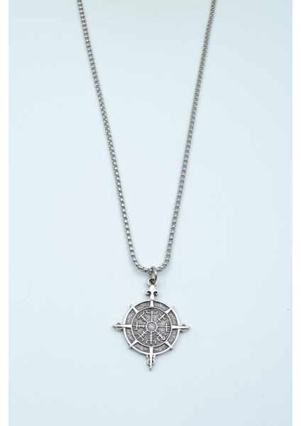 Viking Vegvisir Pusula Örme Zincir Kolye fiyatları
