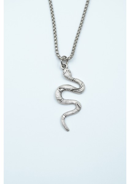 Yılan Örme Zincir Kolye