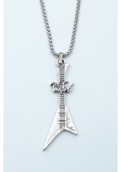 Pink Floyd Elektro Gitar Örme Zincir Kolye