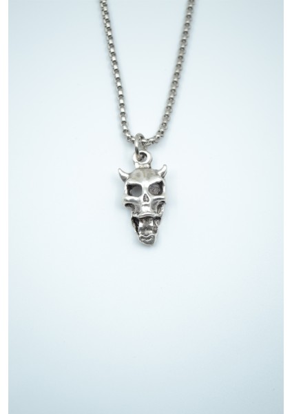 Minimal Diablo - Şeytan Örme Zincir Kolye