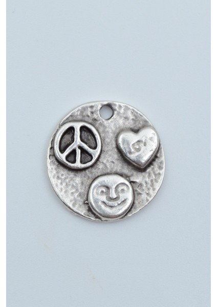 Barış Sembolü - Kalp -Gülen Surat Örme Zincir Kolye modelleri