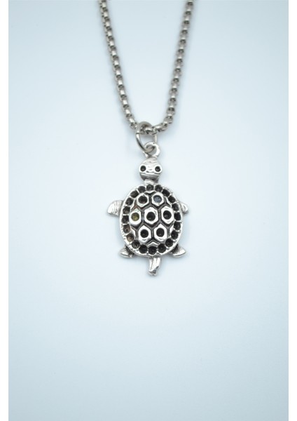 Kaplumbağ Örme Zincir Kolye