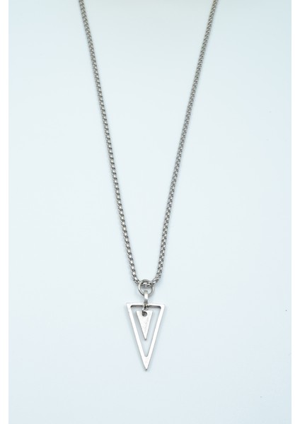 Sallantılı Üçgen Örme Zincir Kolye fiyatları