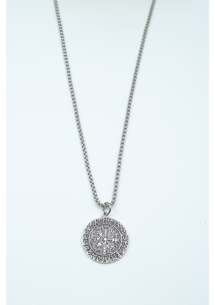 Vegvisir Viking Pusulası Örme Zincir Kolye fiyatları