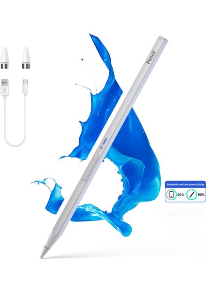 BP19-BL Tip-C Manyetik Bluetooth Stylus Pen Beyaz (Yurt Dışından)