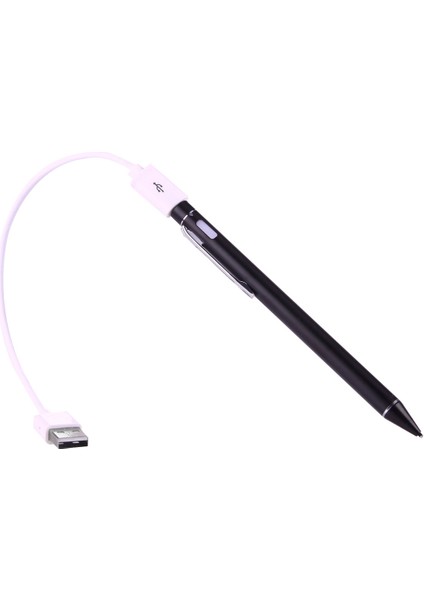 2,3mm Süper Finli Metal Nib Kapasitif Dokunmatik Ekran Kalem Siyah (Yurt Dışından)