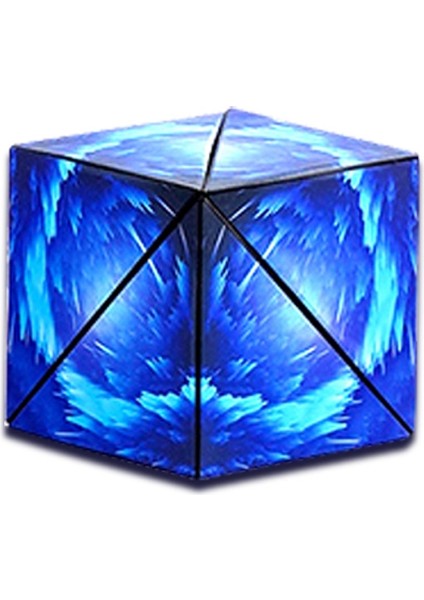 3D Çeşitli Geometri Uzaylı Manyetik Sihirli Küp Manyetik (Yıldızlararası Mavi) Yıldızlararası Mavi (Yurt Dışından)