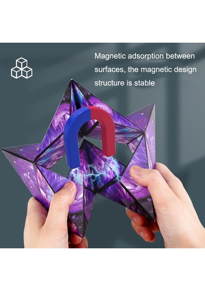 3D Çeşitli Geometri Uzaylı Manyetik Sihirli Küp Manyetik (Yıldızlararası Mavi) Yıldızlararası Mavi (Yurt Dışından) fırsatları
