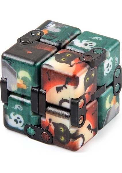 3 Pcs Magic Cube, Renk: NO.168-8-24 Cadılar Bayramı Yeşil Çok Molor (Yurt Dışından)