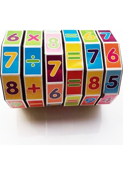 20 Pc Silindirik Dönen Dijital Magic Cube 20 Pcs 7.5 x 5.5cm Çok Molor (Yurt Dışından)