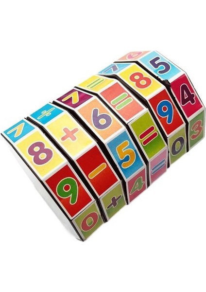 20 Pc Silindirik Dönen Dijital Magic Cube 20 Pcs 7.5 x 5.5cm Çok Molor (Yurt Dışından)
