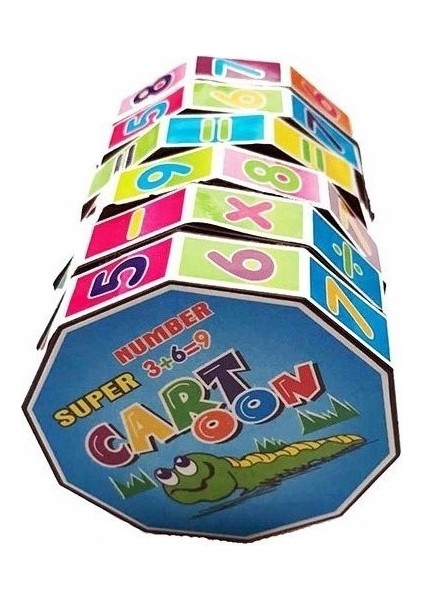 20 Pc Silindirik Dönen Dijital Magic Cube 20 Pcs 7.5 x 5.5cm Çok Molor (Yurt Dışından)